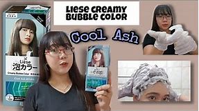LIESE Creamy Bubble color | Cool Ash | Results? on Medium Dark colored hair