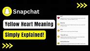 Yellow Heart On Snapchat !