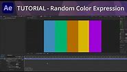After Effects Tutorial - Random Color Expression