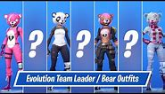 Evolution of Team Leader/Bear Skins in Fortnite