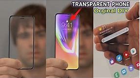 how to make a transparent display at home | DIY Transparent Screen | transparent phone