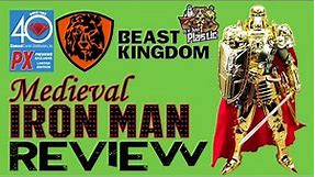 Beast Kingdom PX Previews Exclusive Medieval Golden Knight Iron Man Opening / Action Figure Review