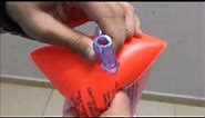 How to inflate and deflate arm floaties