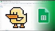 How To Make a Pixel Art in Google Sheets