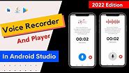 Voice recorder in android studio | how to create voice recorder app in android studio | Audio record