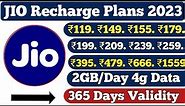 Jio Recharge Plans 2023 | Jio Prepaid Recharge Plans & Offers with U/L Calling & Data | Jio Offers