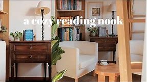 Create a peaceful reading nook | Reading corner setup for small home/apartment 📖 🏡