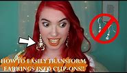 How to Transform Earrings into Clip-Ons!!