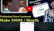 How to make cartoon animation video on mobile and make money , cartoons kasy banain #cartoon #tiktok #foryou #foryoupage #grow #groth #youtube #animination #unfrezmyaccount #viral #viralvideo #capcut #vn #online #earn #money