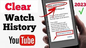 How to Clear All Watch History on YouTube || Delete Watch History in a Click