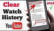 How to Clear All Watch History on YouTube || Delete Watch History in a Click