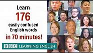 BOX SET: Learn 176 easily confused English words in 70 minutes!