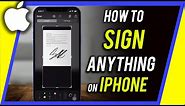 Fastest Way to Sign Documents on iPhone