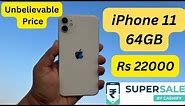 Unboxing iPhone 11 64gb ₹22K🔥 | Cashify supersale | refurbished Mobile iPhone |Second hand iPhone |