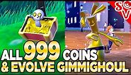 How to Get All 999 Coins & How to Evolve Gimmighoul in Pokemon Scarlet & Violet