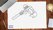 How To Draw A Cricket Player