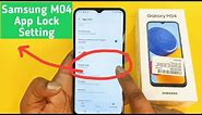 Samsung M04 App Lock Setting | S Secure Folder Lock