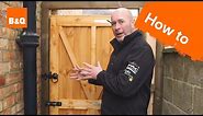 How to fit a garden gate
