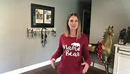 Mama Bear Sweatshirts for womens with pocket graphic tops