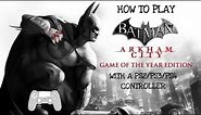 How to play Batman Arkham City with a PS2/PS3/PS4 controller!