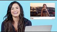 Demi Lovato Watches Fan Covers On YouTube | Glamour