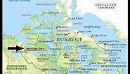 map of Nunavut Canada