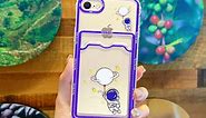 Abbery for iPhone 7/8/SE 2/SE 3 Case Clear with Card Holder