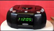 Jensen JCR-310 AM/FM Stereo Dual Alarm Clock Radio with CD Player