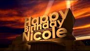 Happy Birthday Nicole