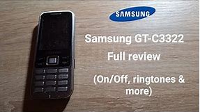 samsung GT-C3322 review
