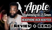 Apple Lightning to 3.5 mm Headphone Jack Adapter Review + Demo