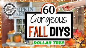 60 FALL DIY HOME DECOR IDEAS that will never become dated! | Dollar Tree DIY FALL CRAFTS