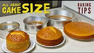 All About Cake Size | Baking Tips for Beginners | Baking Tips & Tricks | Tips to make a perfect cake