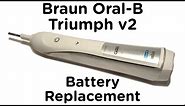 Battery Replacement Guide for Braun Oral-B Triumph v2 Toothbrush incl. 4000, 5000, 6000, 7000 Pro
