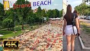 [4K] STRAND beach, HOT sand and COLD drinks! Novi Sad