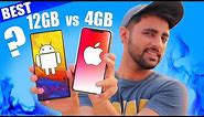 Why iPhone 4GB Ram is better than Android 12GB Ram ? 😯