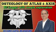 ATLAS & AXIS VERTEBRAE | Osteology | atypical cervical vertebrae |