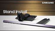 Install the Stand on Your 2018 NU 8 Series UHD TV | Samsung US