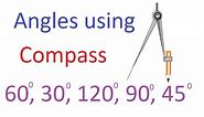 How to make Angles using Compass and ruler and Why it works | Practical Geometry