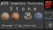 Blender 2.91 Beginner Tutorial Seamless Stone Textures #39