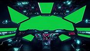 Spaceship Cockpit | Green Screen [FREE USE]