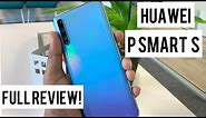 HUAWEI P SMART S: FULL REVIEW - BEST SHADE OF BLUE! SOUTH AFRICAN YOUTUBER | HUAWEI WINNER Y8P