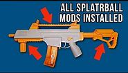 I Review SPLATRBALL MODS you can buy to UPGRADE SRB400 Gel Blaster - Stock, Sight Rail, Front Handle