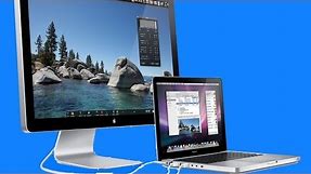 HOW TO: connect your MacBook Pro / Air to a Display , Monitor , TV