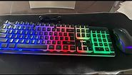 Unboxing and reviewing Red thunder Keyboard and Mouse combo