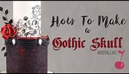 Gothic Skull Wedding Cake Tutorial | How To | Cherry School