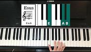 How Esus Chord on Piano