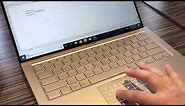 Asus ZenBook 2018 model's new NumberPad on the trackpad - impressive!