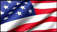 USA American Flag Waving Loop 4K