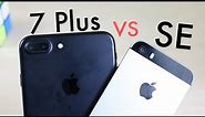 iPHONE 7 PLUS Vs iPHONE SE On iOS 12! (Speed Comparison) (Review)